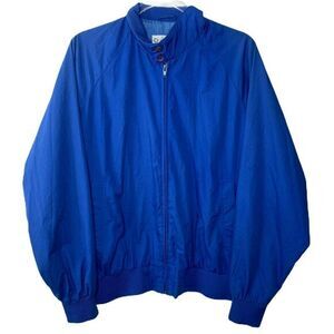 Staff by Wilson Mens Golf Jacket Full Zip‎ Windbreaker Lightweight Blue Large